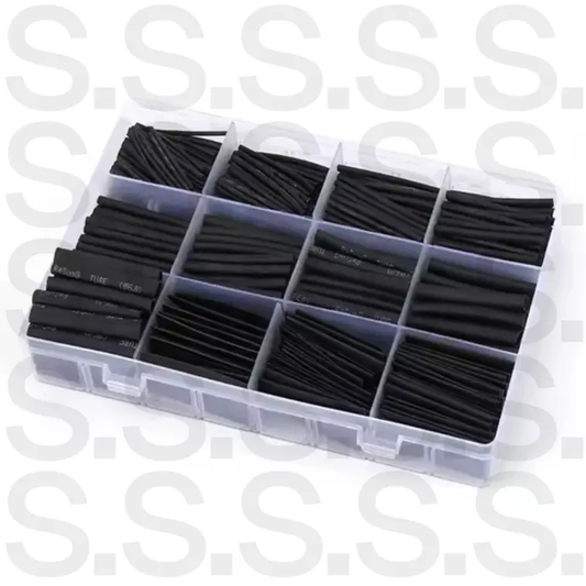 Black Heat Shrink Tubing | Mixed Sizes | 900pcs