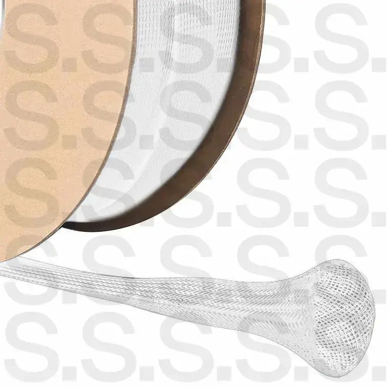 White Expandable Cable Braid | 20mm | 100m